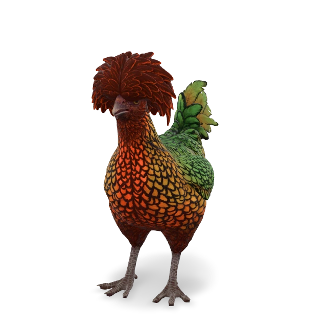 CS2 Polish chicken — Green with Red Head