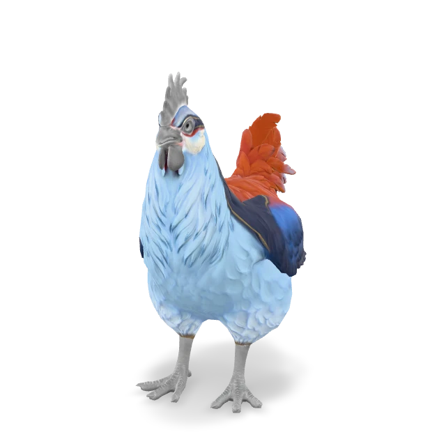 CS2 Catalana chicken — Light Blue and Red