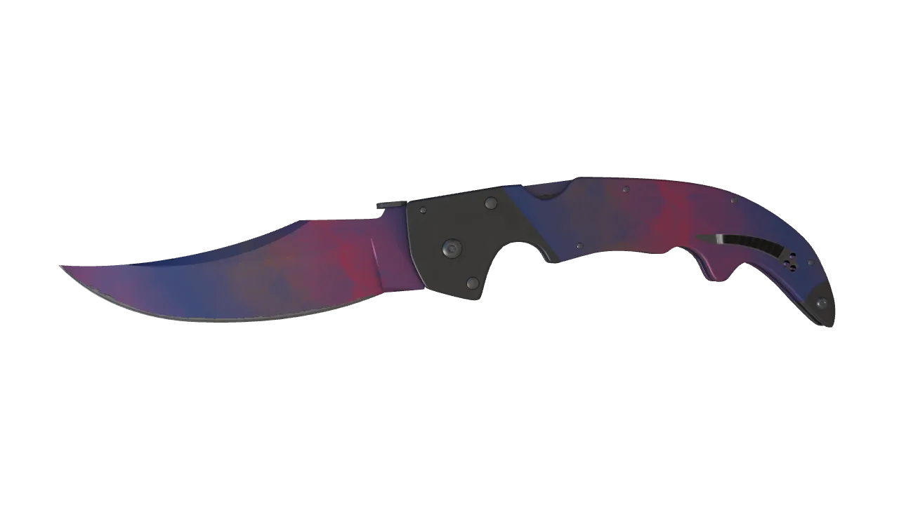★ Falchion Knife | Doppler (Phase 1) (Minimal Wear) — Dust II light, front