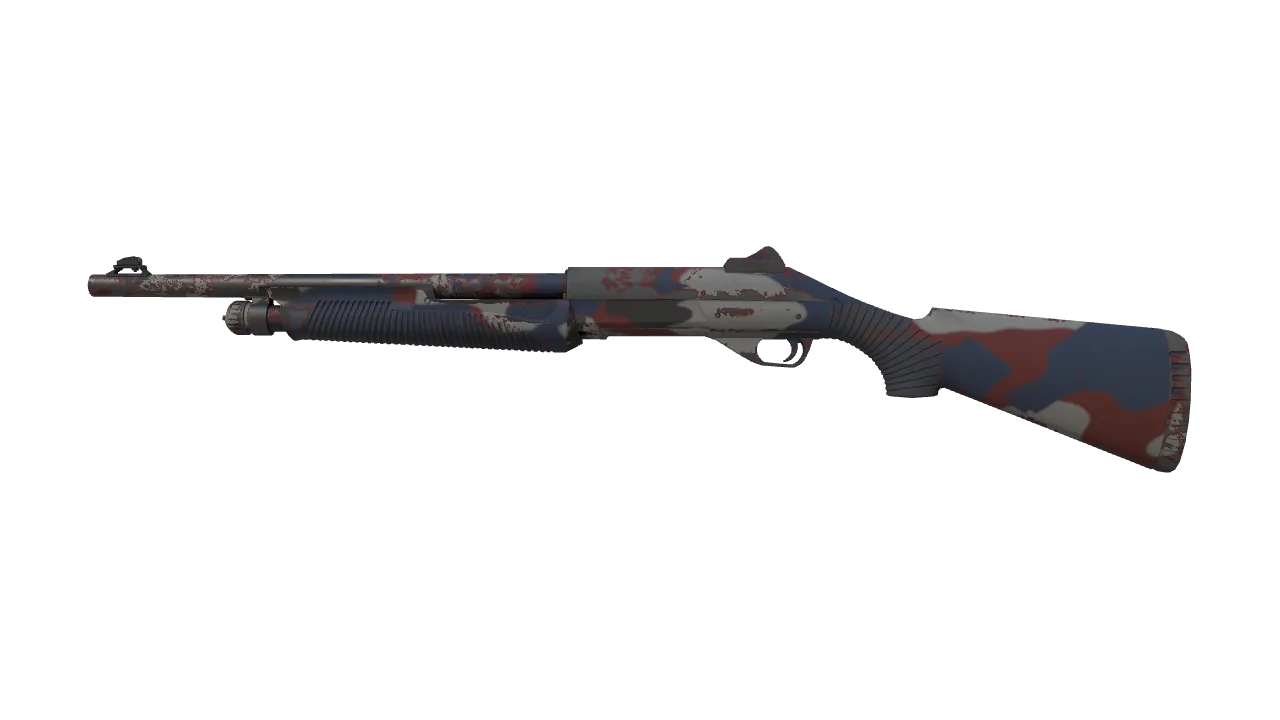 Nova | Ghost Camo (Field-Tested) — Dust II light, front