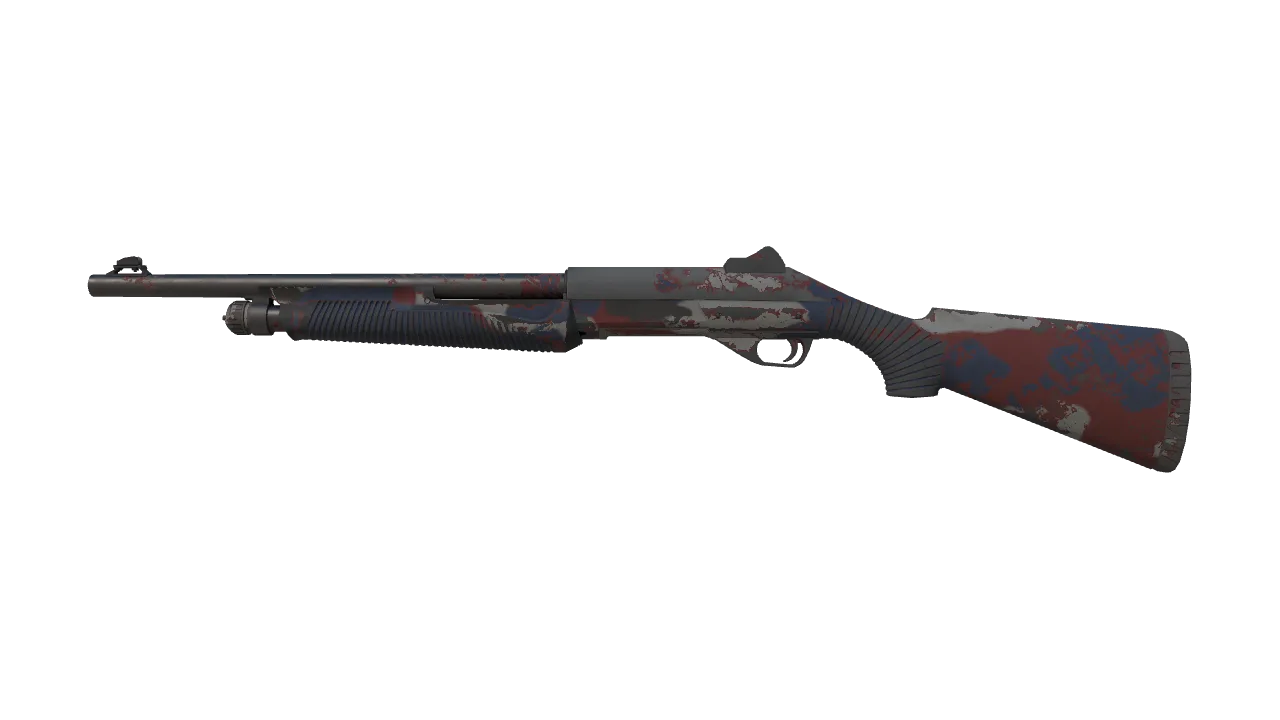 Nova | Ghost Camo (Well-Worn) — Dust II light, front