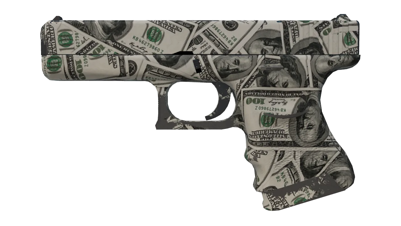 Glock-18 | Franklin (Field-Tested) — Dust II light, front