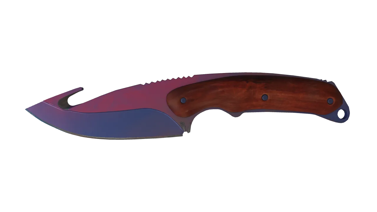 ★ Gut Knife | Doppler (Phase 1) (Factory New) — Dust II light, front