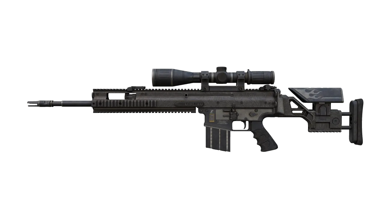SCAR-20 | Trail Blazer (Well-Worn) — Dust II light, front