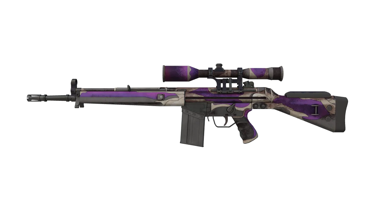 G3SG1 | Flux (Battle-Scarred) — Dust II light, front