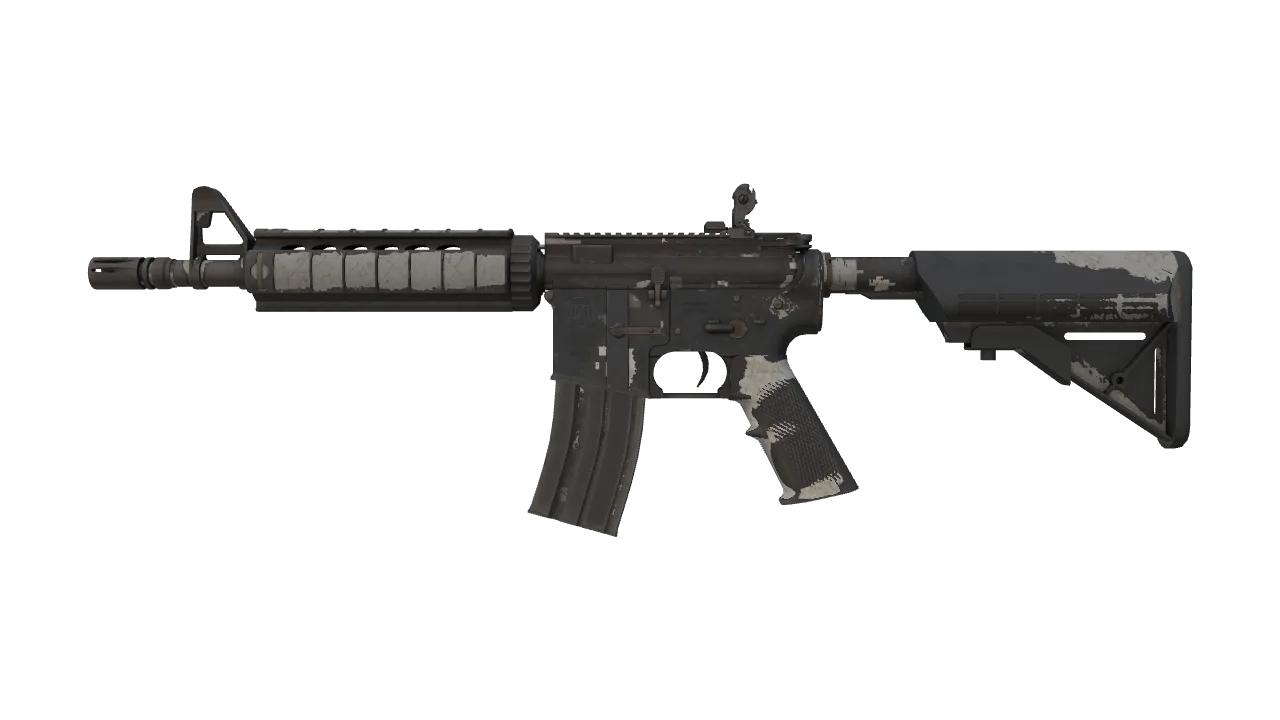 M4A4 | Urban DDPAT (Battle-Scarred) — Dust II light, front