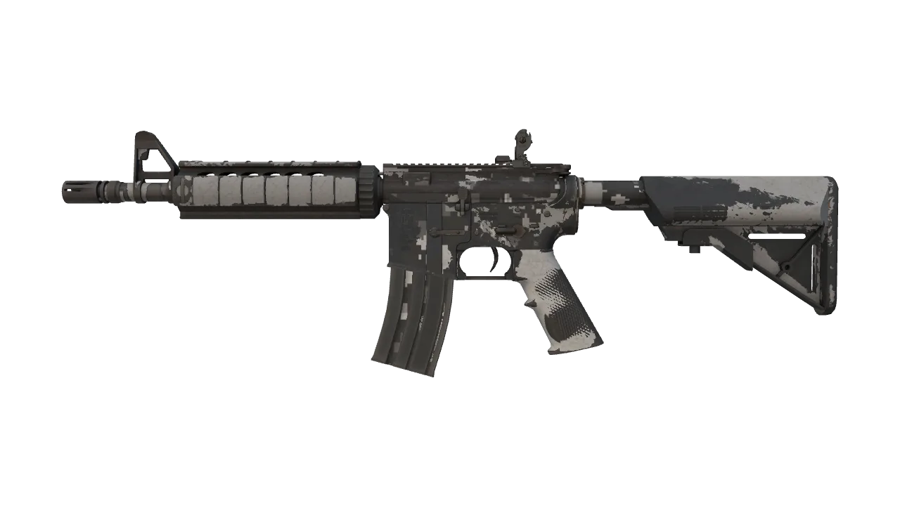 M4A4 | Urban DDPAT (Well-Worn) — Dust II light, front