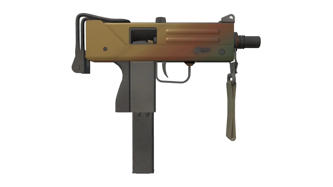 MAC-10 | Amber Fade seed #399, back