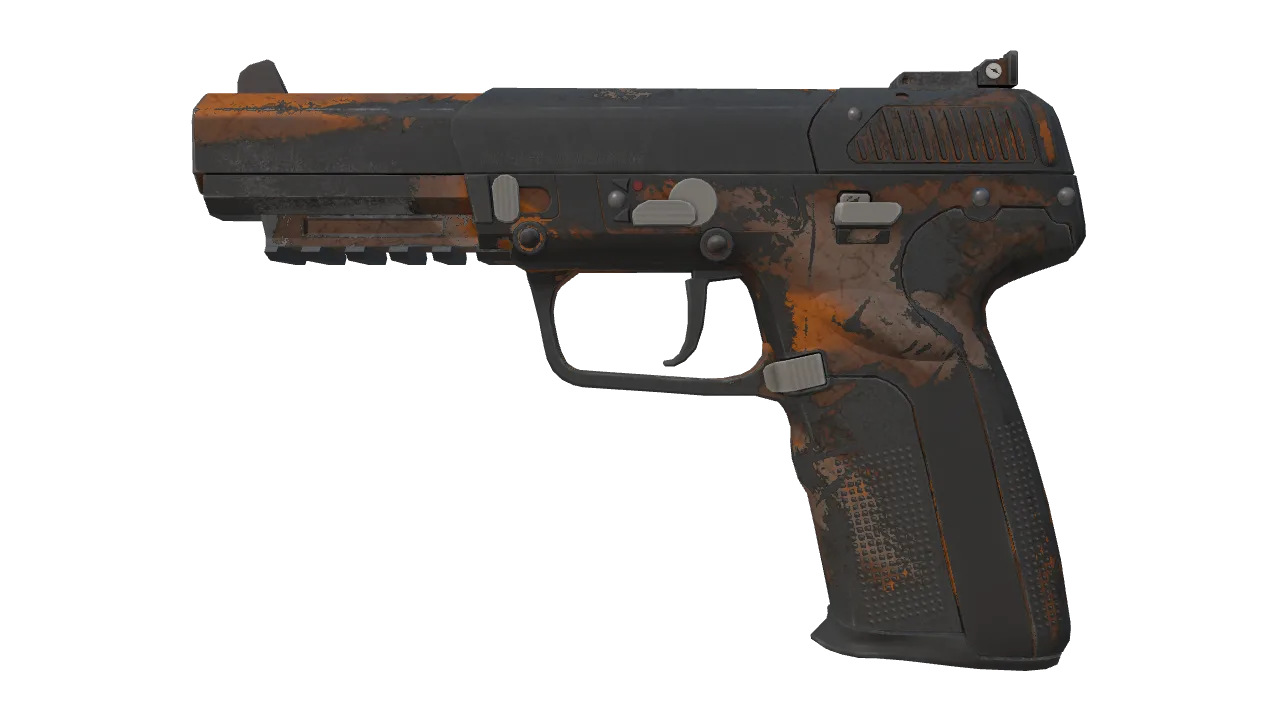 Souvenir Five-SeveN | Orange Peel (Battle-Scarred) — Dust II light, front
