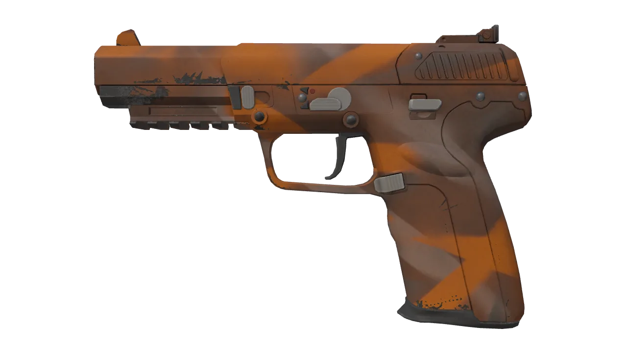 Souvenir Five-SeveN | Orange Peel (Minimal Wear) — Dust II light, front