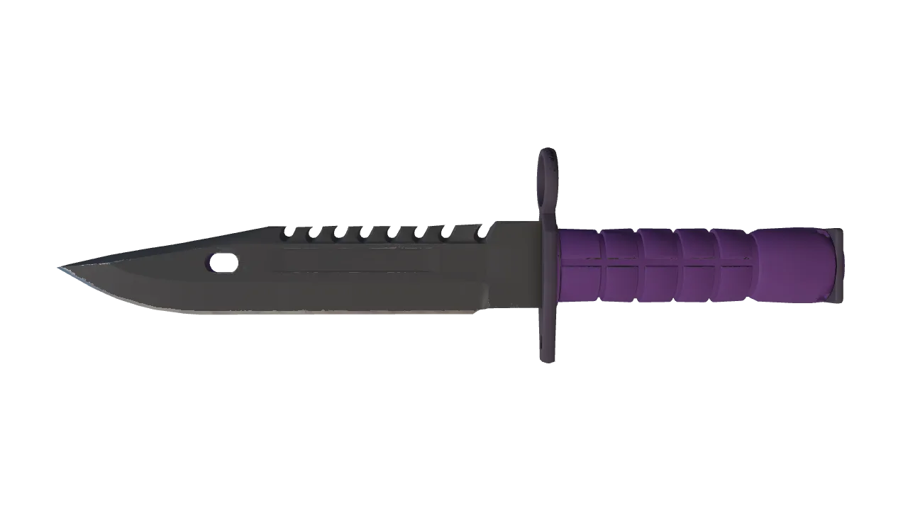 ★ M9 Bayonet | Ultraviolet (Minimal Wear) — Dust II light, front