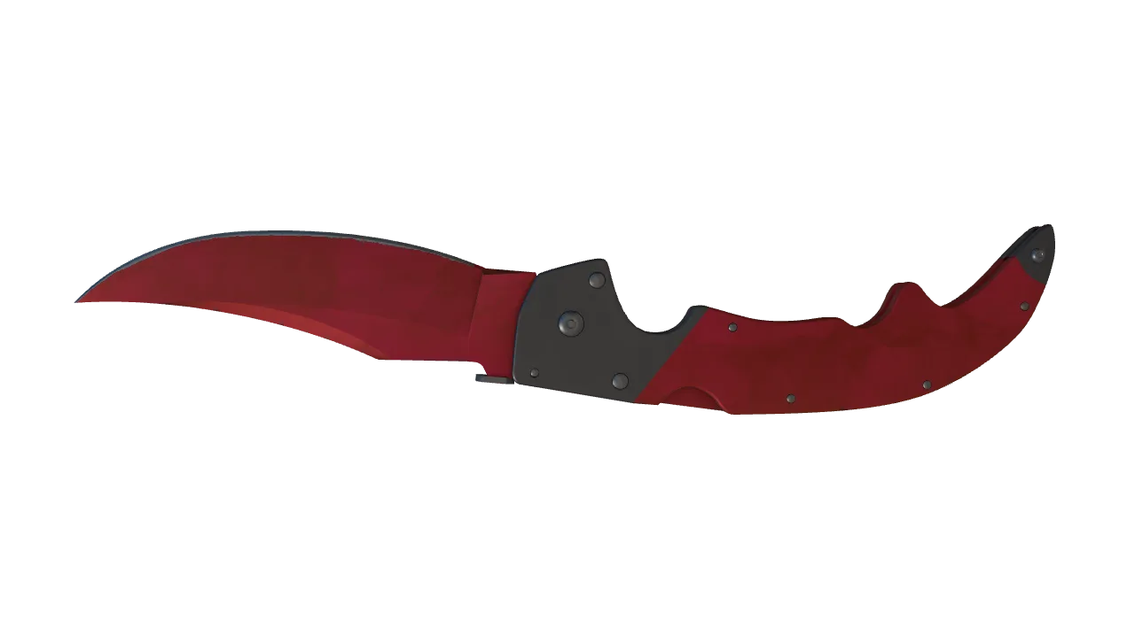 Falchion Knife | Doppler (Ruby) seed #135, back