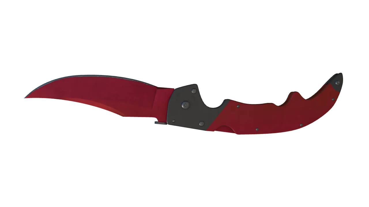 Falchion Knife | Doppler (Ruby) seed #180, back