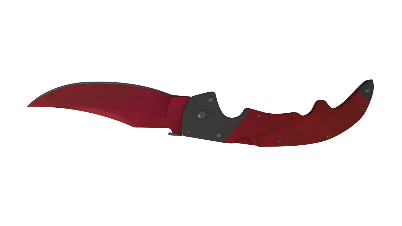 Falchion Knife | Doppler (Ruby) seed #245, back