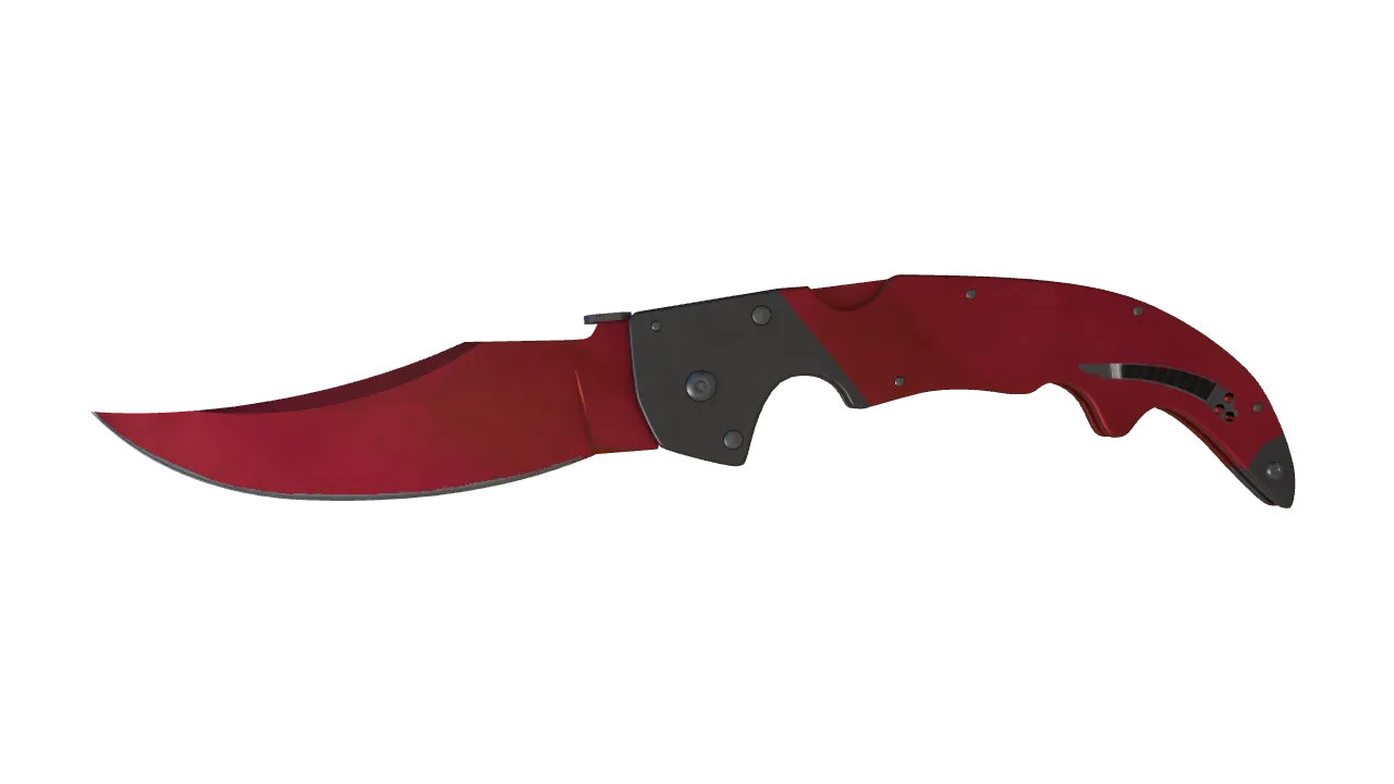 Falchion Knife | Doppler (Ruby) seed #287, front