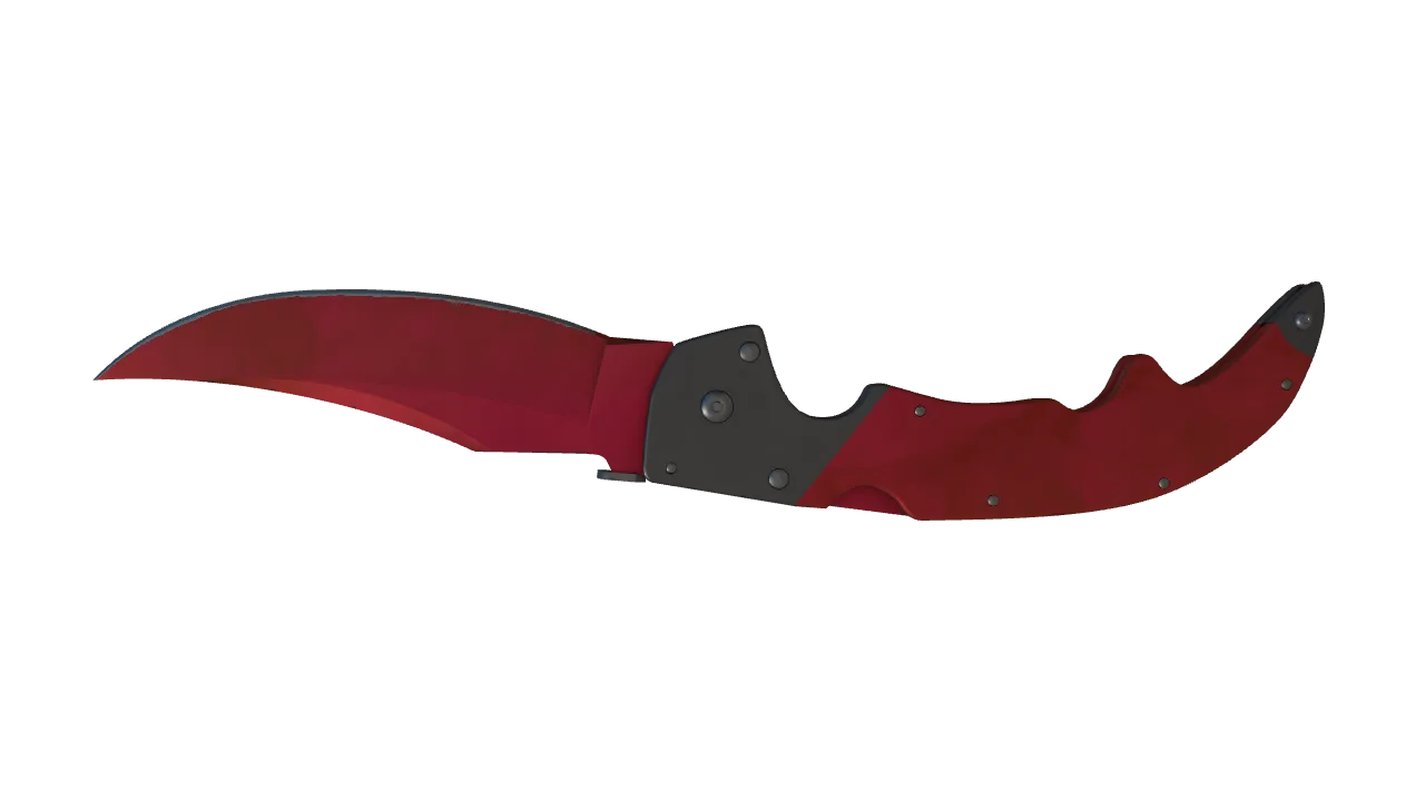 Falchion Knife | Doppler (Ruby) seed #366, back