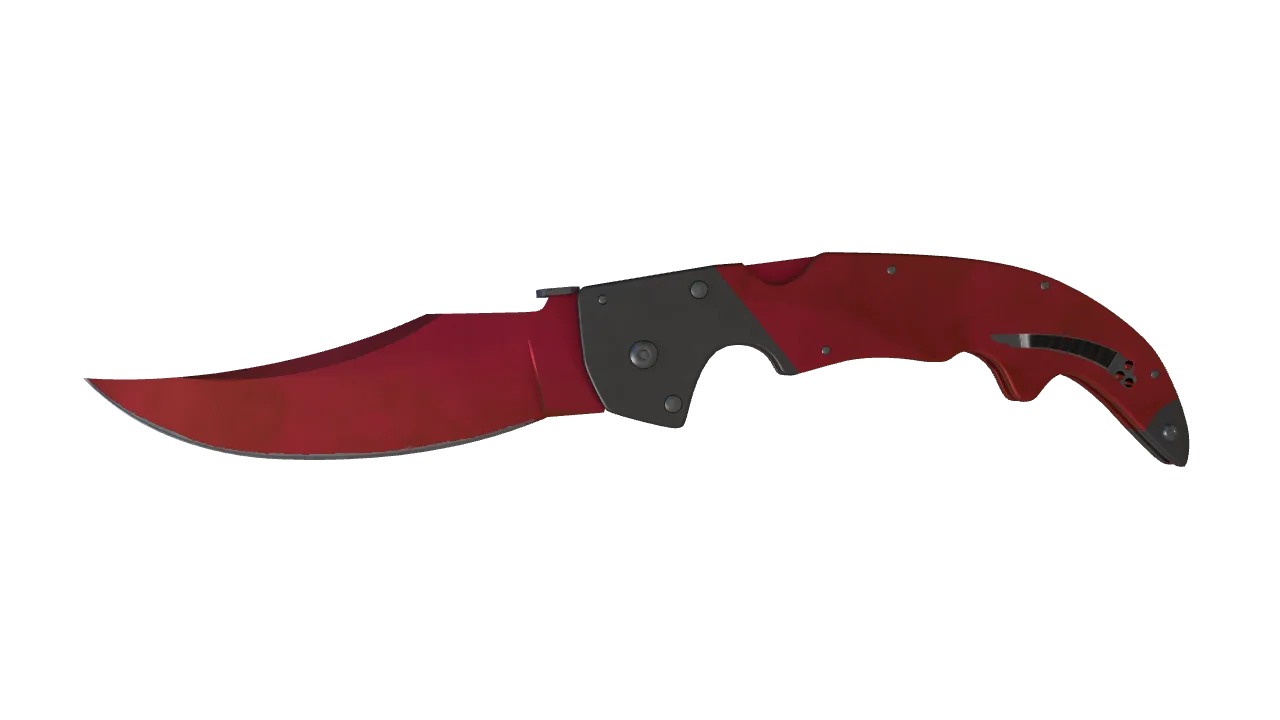 Falchion Knife | Doppler (Ruby) seed #366, front