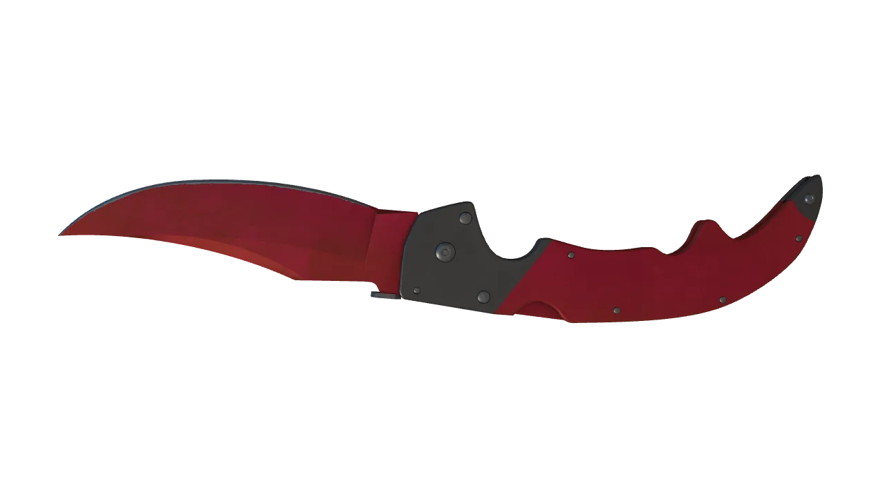 Falchion Knife | Doppler (Ruby) seed #449, back