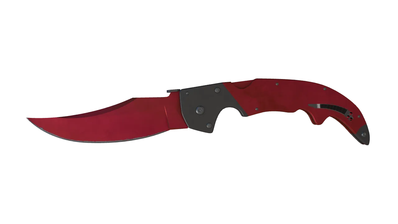 Falchion Knife | Doppler (Ruby) seed #452, front
