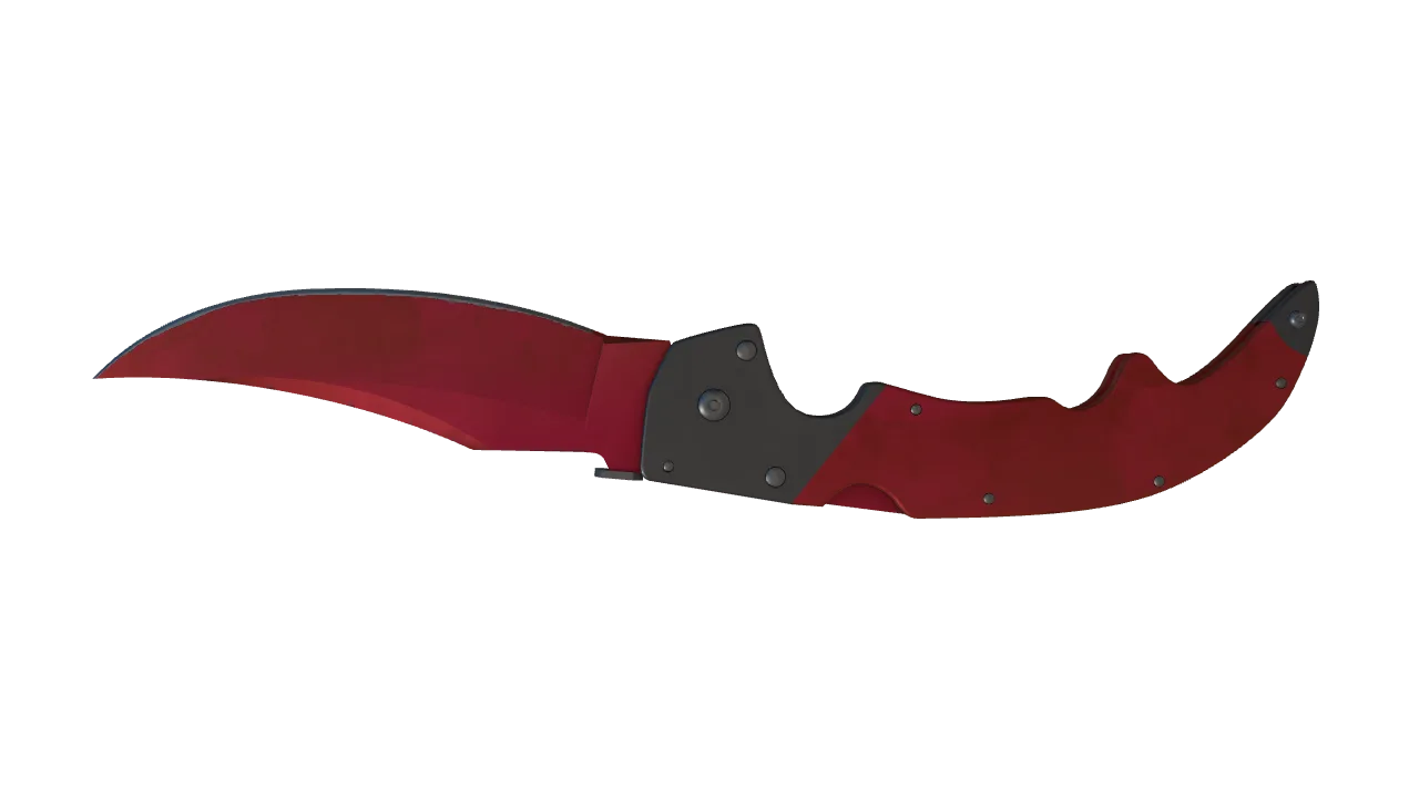 Falchion Knife | Doppler (Ruby) seed #500, back