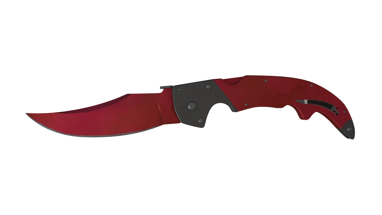 Falchion Knife | Doppler (Ruby) seed #600, front