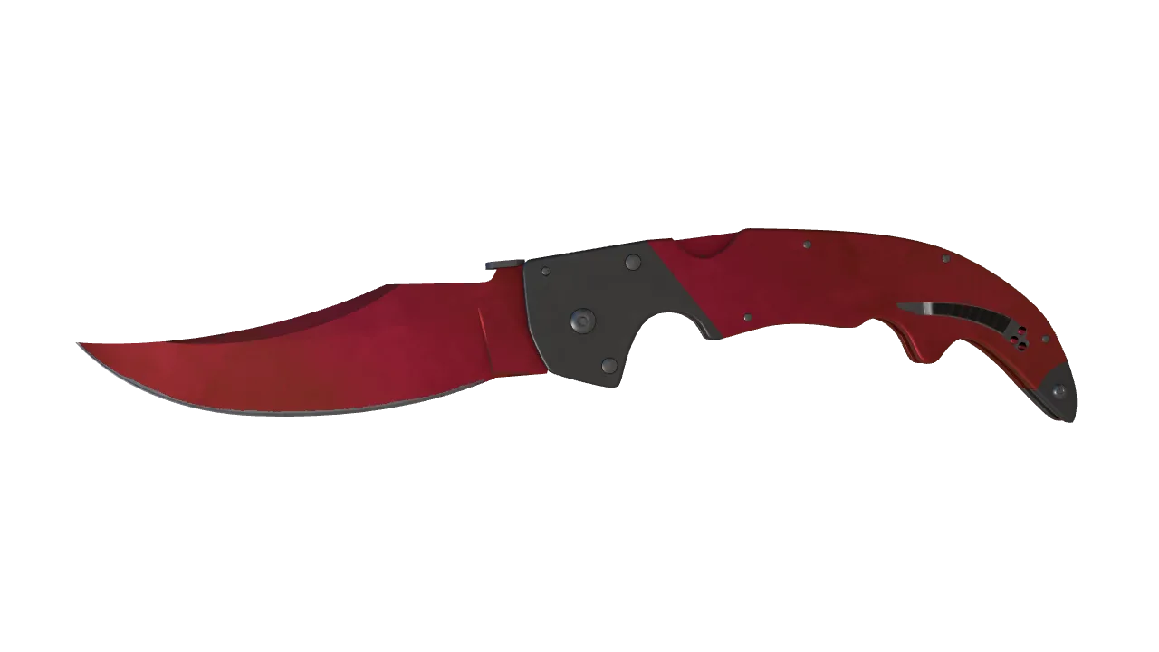 Falchion Knife | Doppler (Ruby) seed #619, front