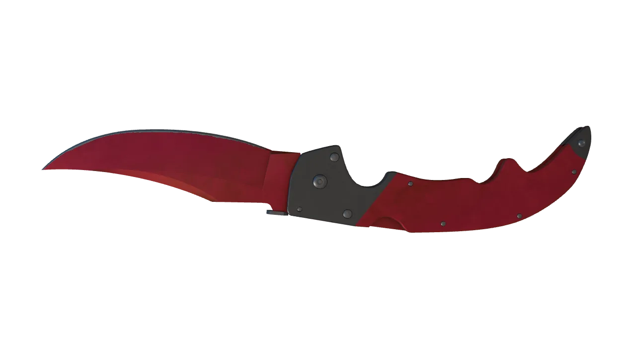 Falchion Knife | Doppler (Ruby) seed #653, back