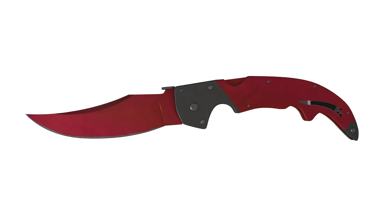 Falchion Knife | Doppler (Ruby) seed #683, front