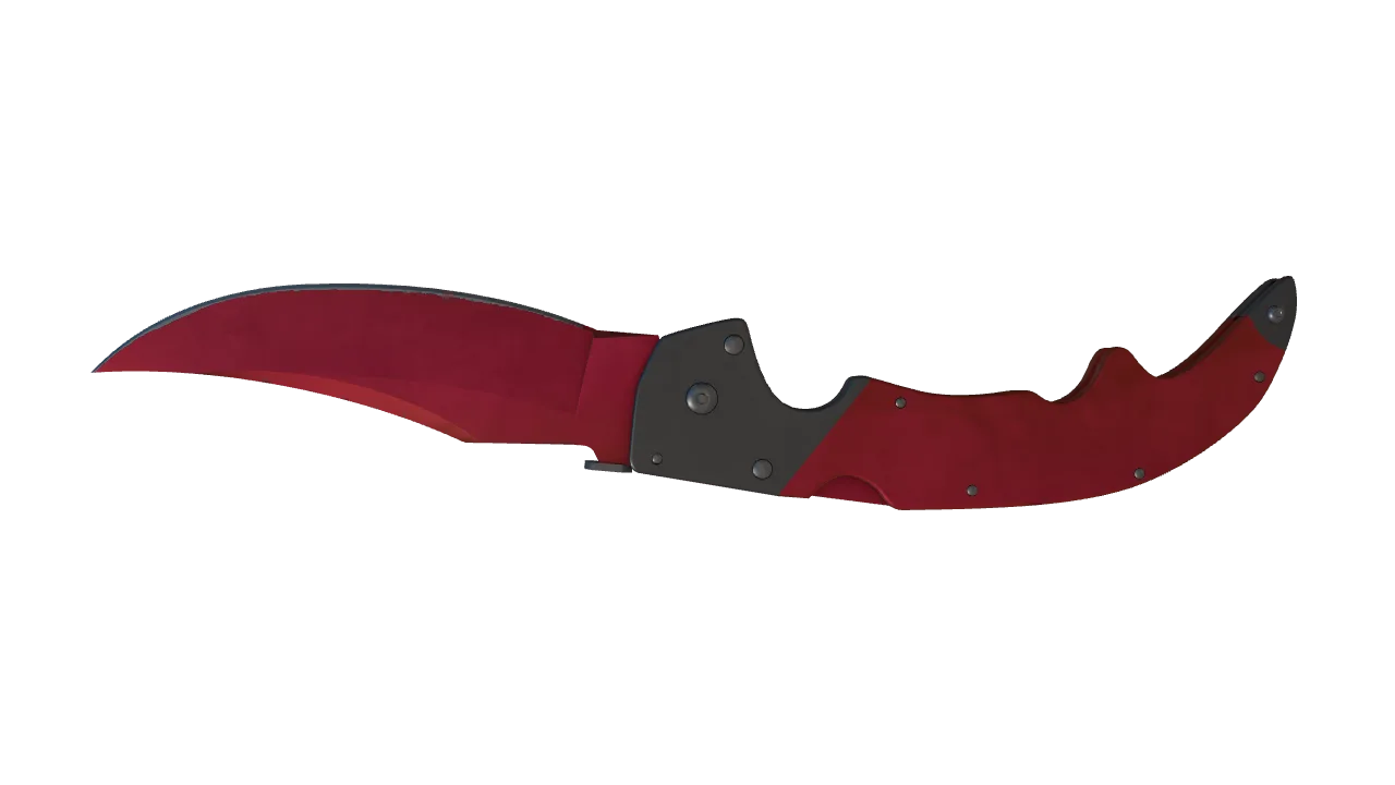 Falchion Knife | Doppler (Ruby) seed #701, back