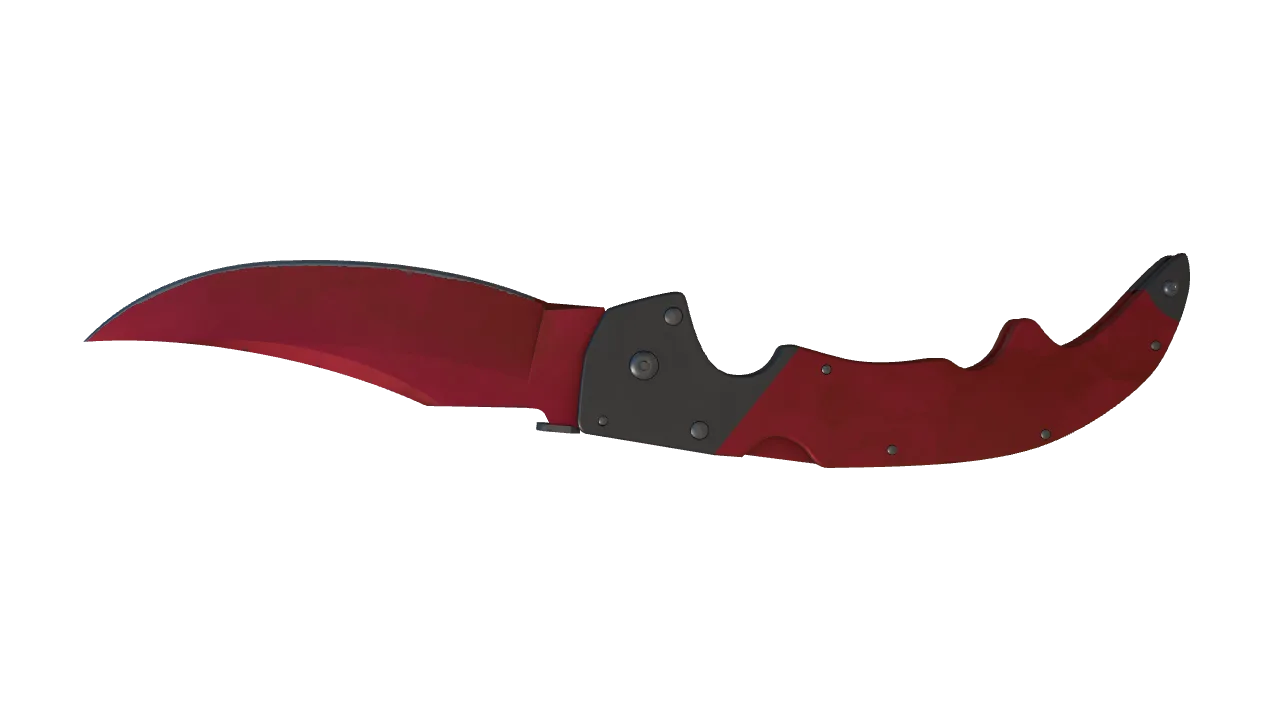 Falchion Knife | Doppler (Ruby) seed #708, back