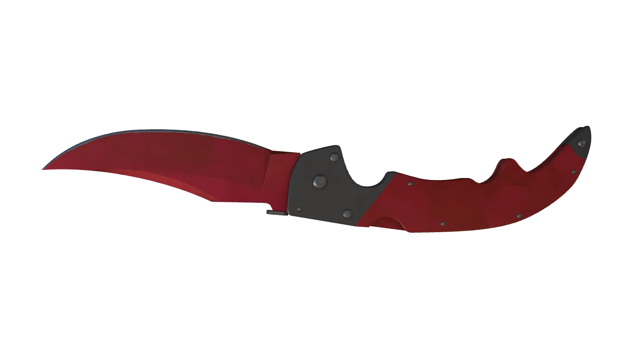 Falchion Knife | Doppler (Ruby) seed #796, back