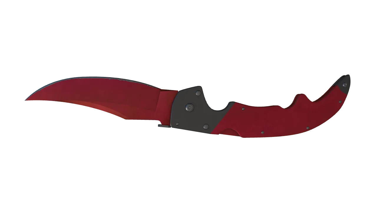 Falchion Knife | Doppler (Ruby) seed #874, back