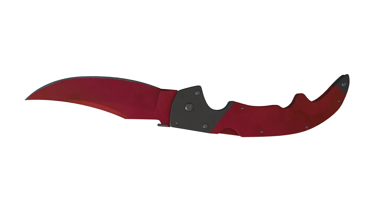 Falchion Knife | Doppler (Ruby) seed #917, back