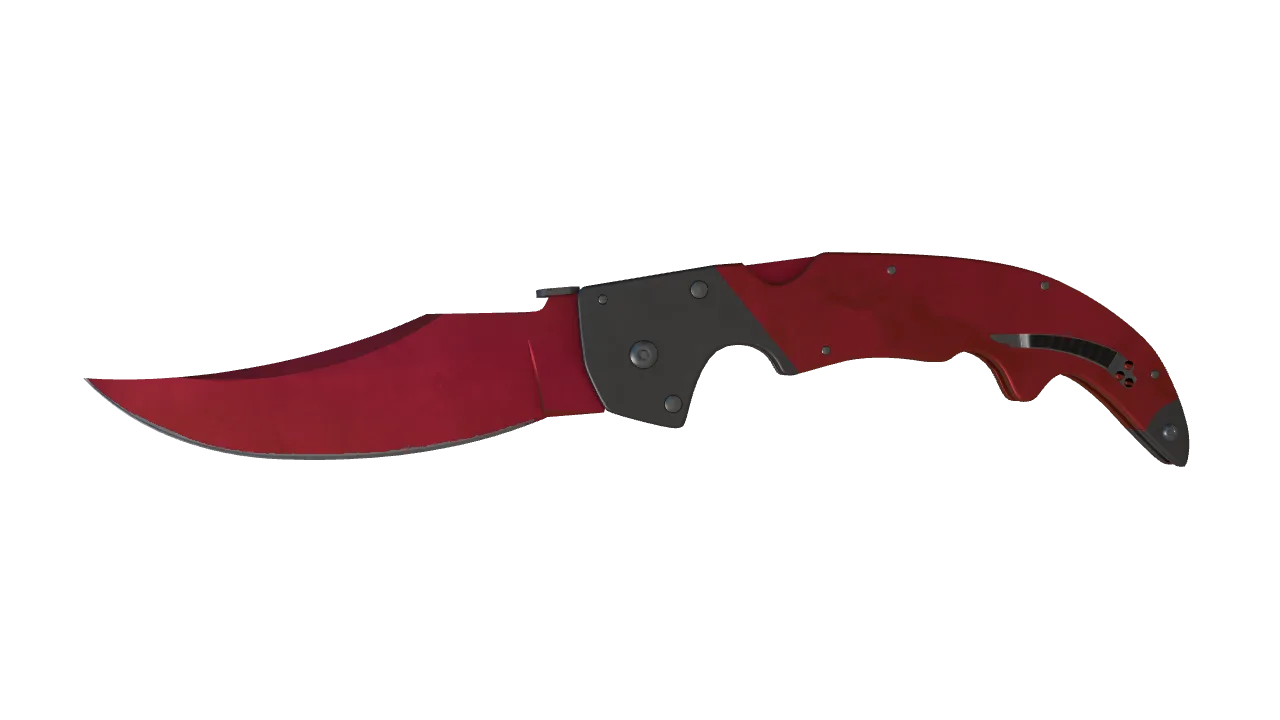 Falchion Knife | Doppler (Ruby) seed #918, front