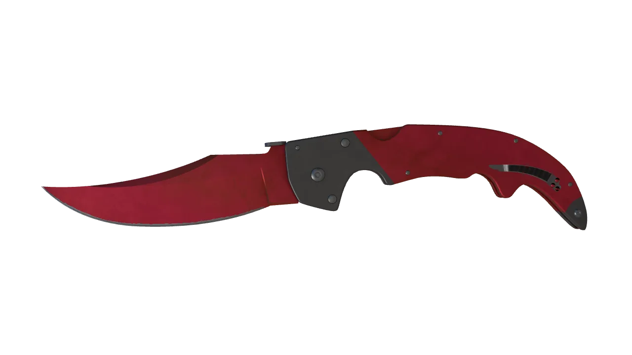 Falchion Knife | Doppler (Ruby) seed #966, front