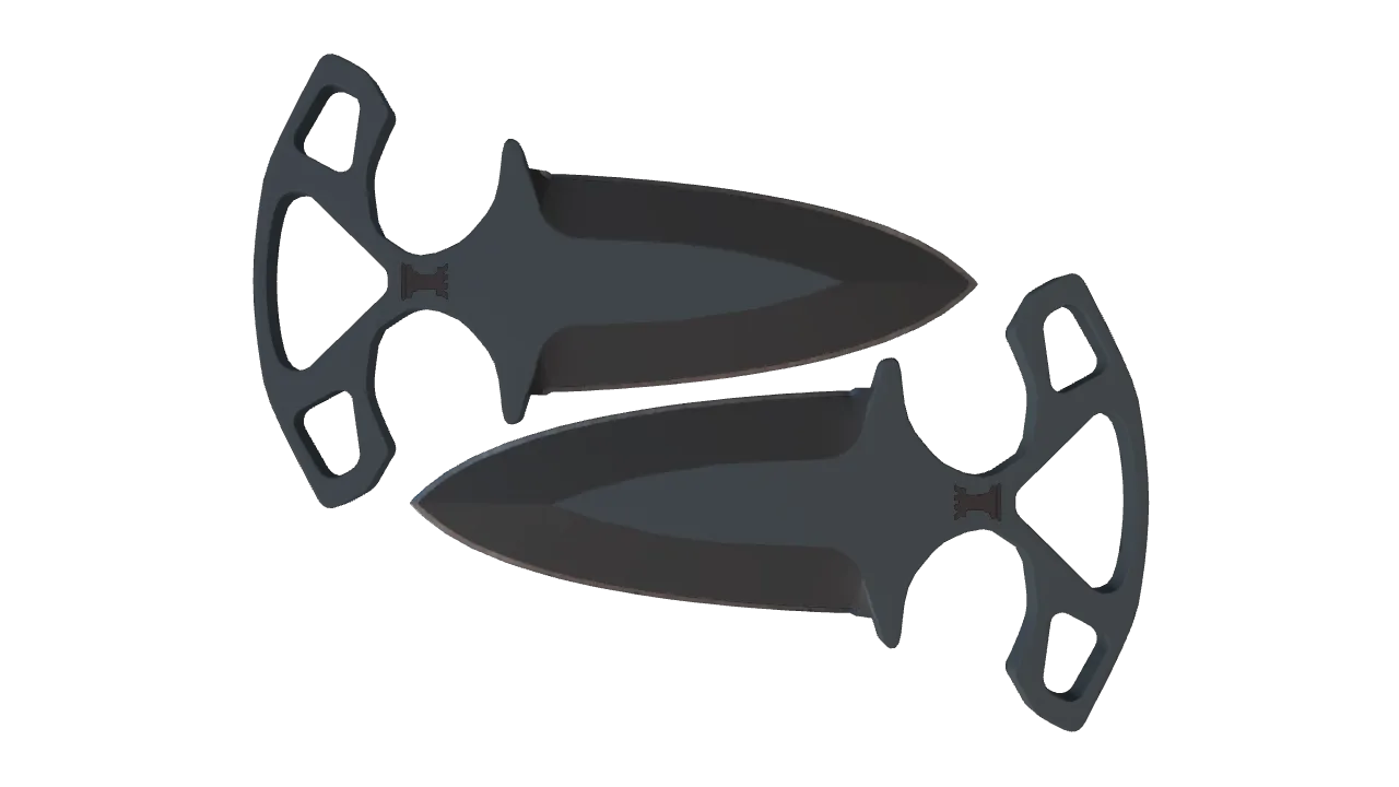 ★ Shadow Daggers | Night (Factory New) — Dust II light, front