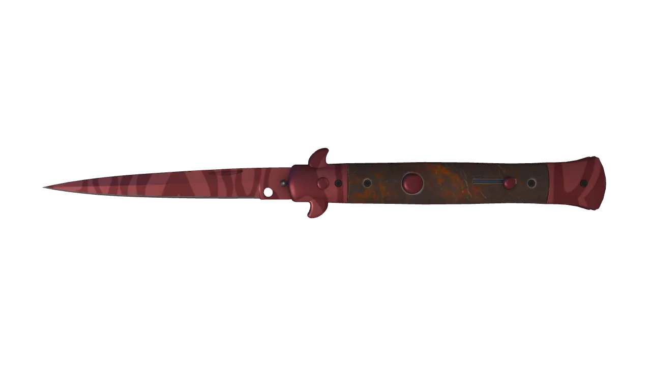 ★ Stiletto Knife | Slaughter (Factory New) — Dust II light, front