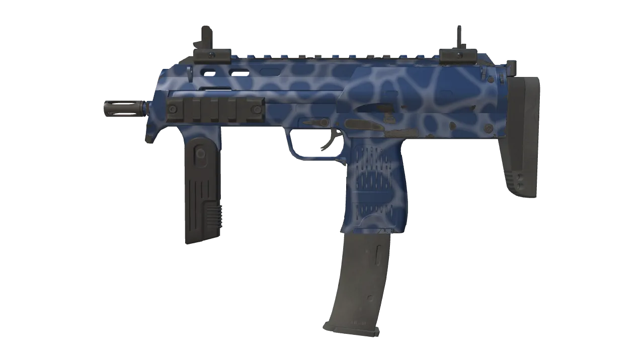 MP7 | Ocean Foam (Minimal Wear) — Dust II light, front