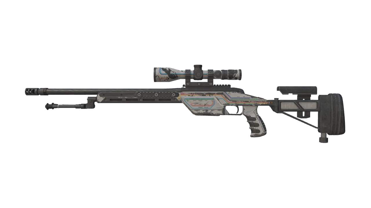 SSG 08 | Rapid Transit (Well-Worn) — Dust II light, front