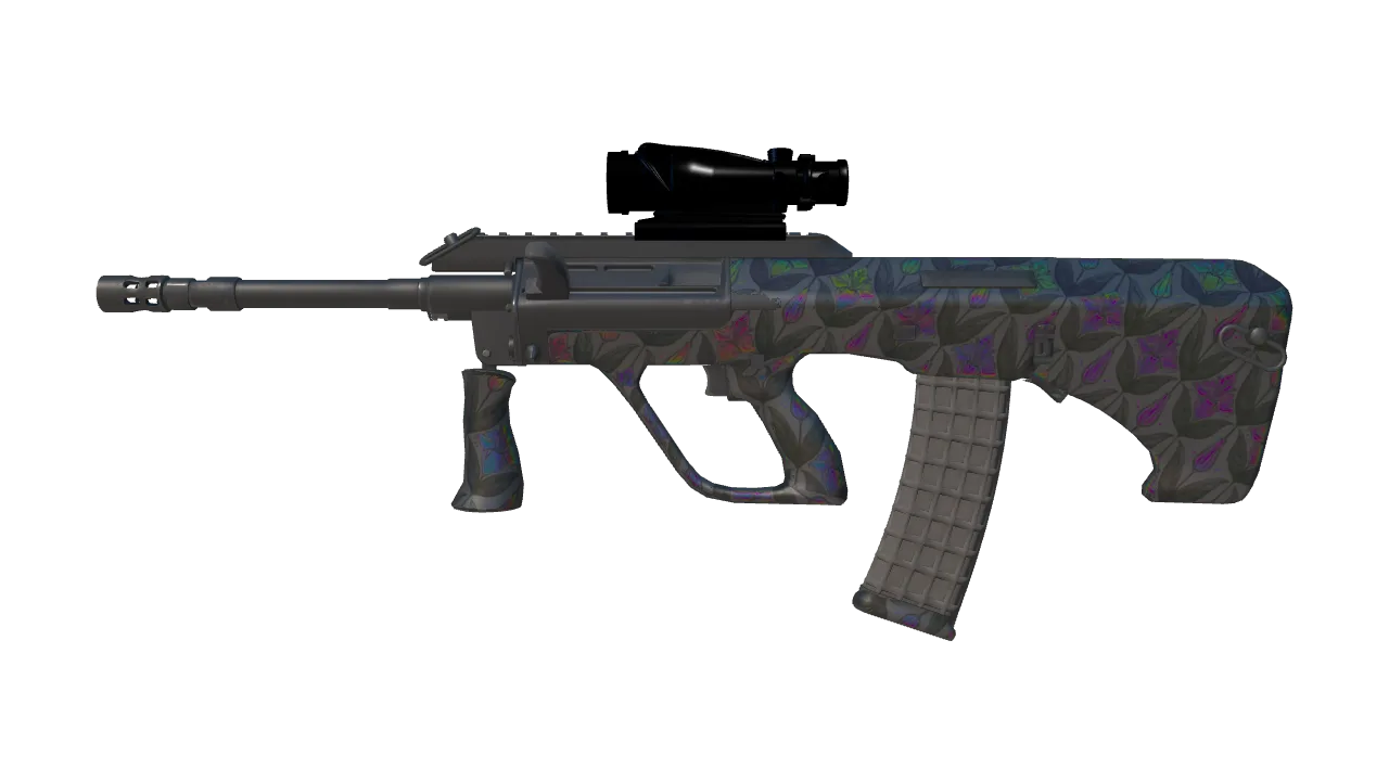 AUG | Midnight Lily (Factory New) — Dust II light, front