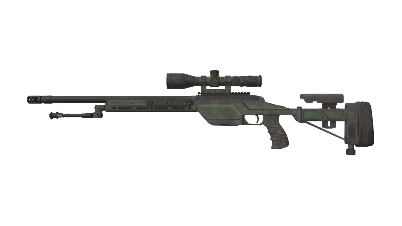 SSG 08 | Green Ceramic (Battle-Scarred) — Dust II light, front