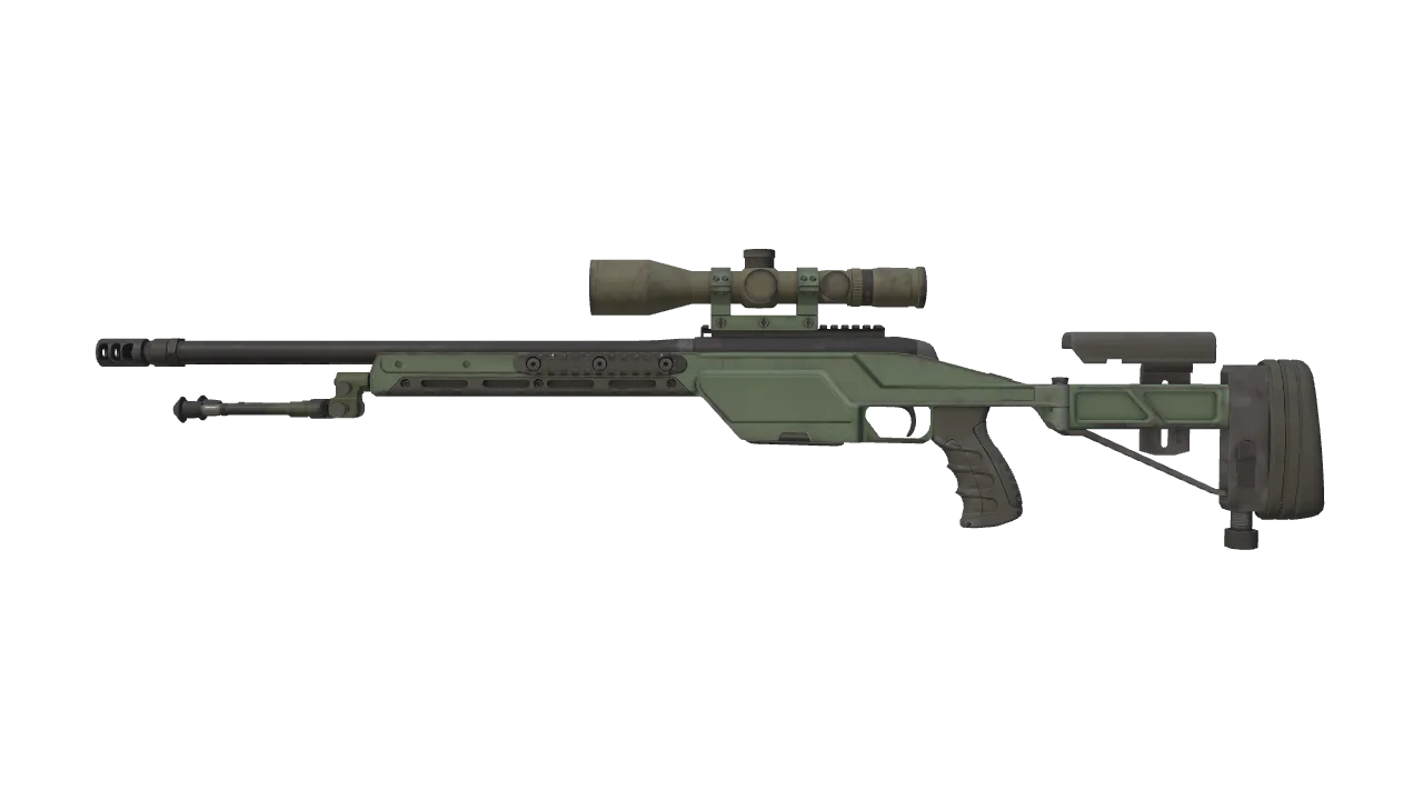 SSG 08 | Green Ceramic (Field-Tested) — Dust II light, front