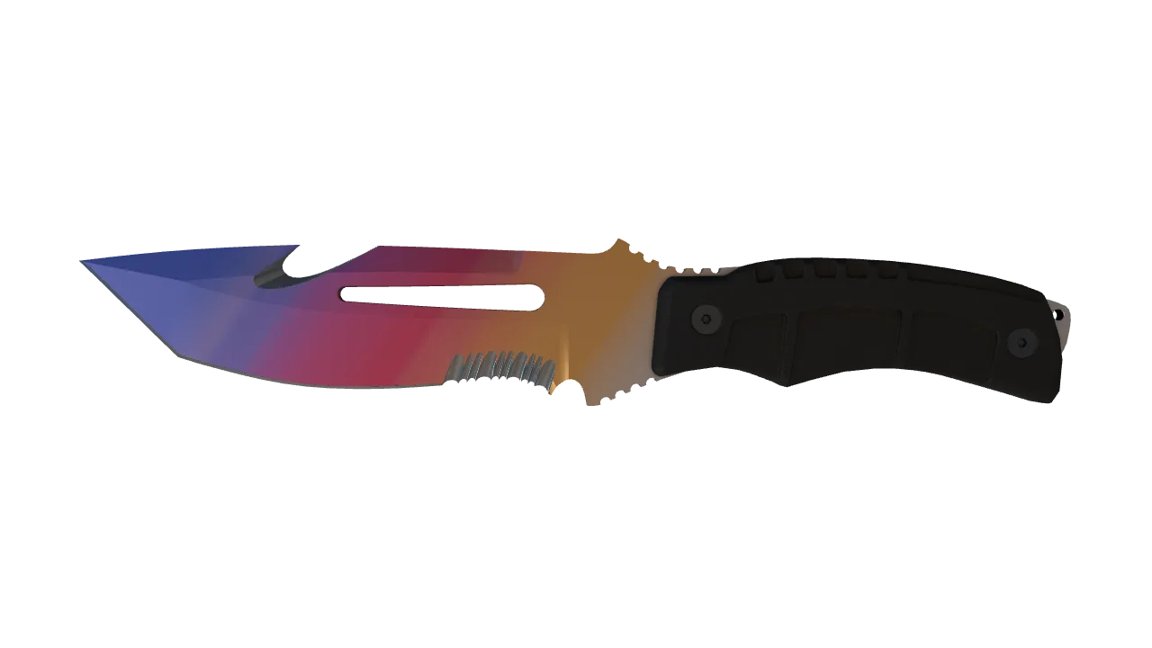 Survival Knife | Fade seed #224, front