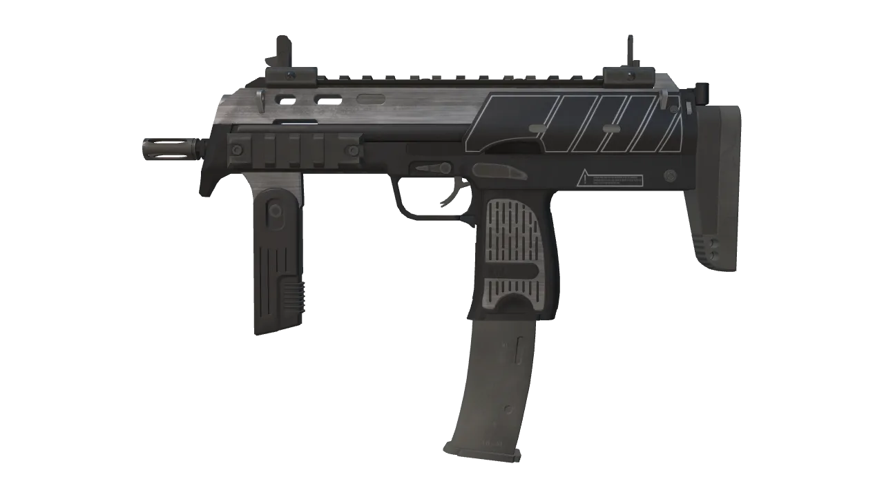 MP7 | Armor Core (Well-Worn) — Dust II light, front