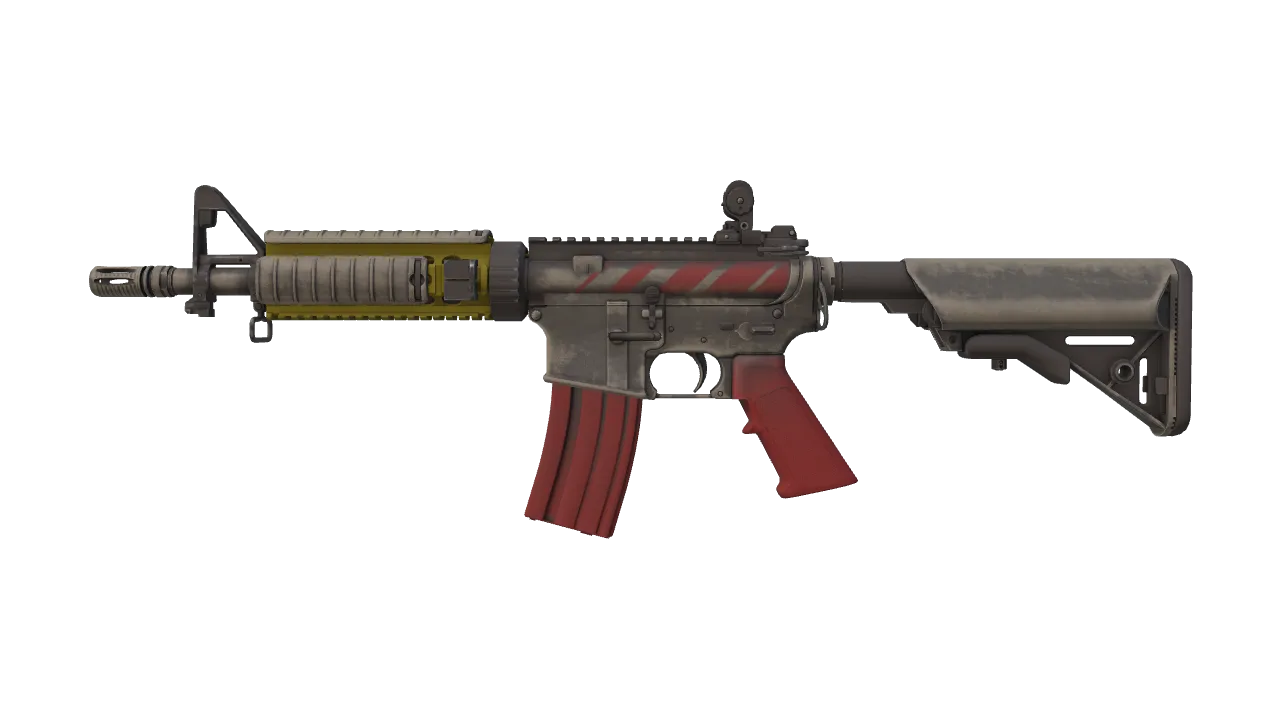 M4A4 | Steel Work (Minimal Wear) — Dust II light, front