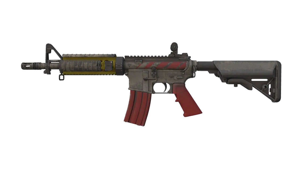 Souvenir M4A4 | Steel Work (Well-Worn) — Dust II light, front