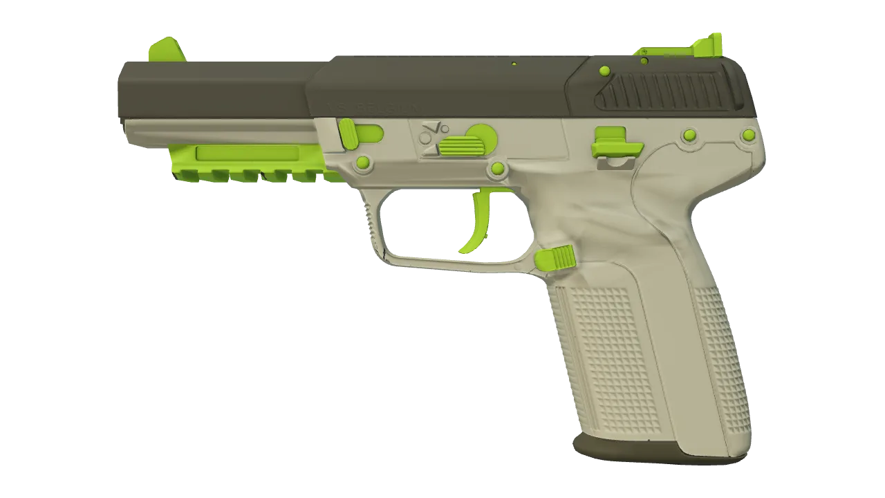 Five-SeveN | Hot Shot (Factory New) — Dust II light, front