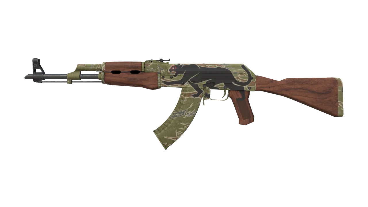 StatTrak™ AK-47 | Jaguar (Factory New) — Dust II light, front