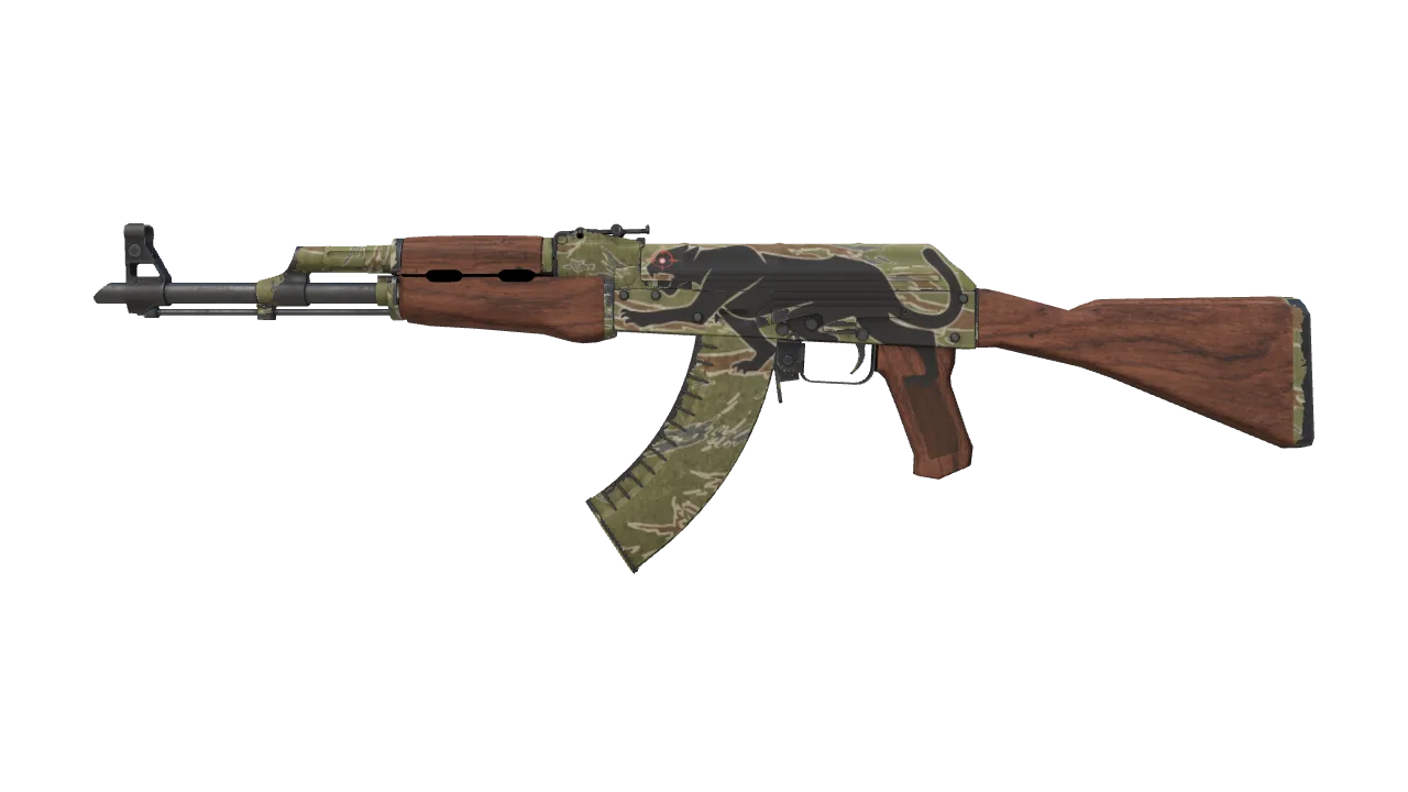 AK-47 | Jaguar (Field-Tested) — Dust II light, front
