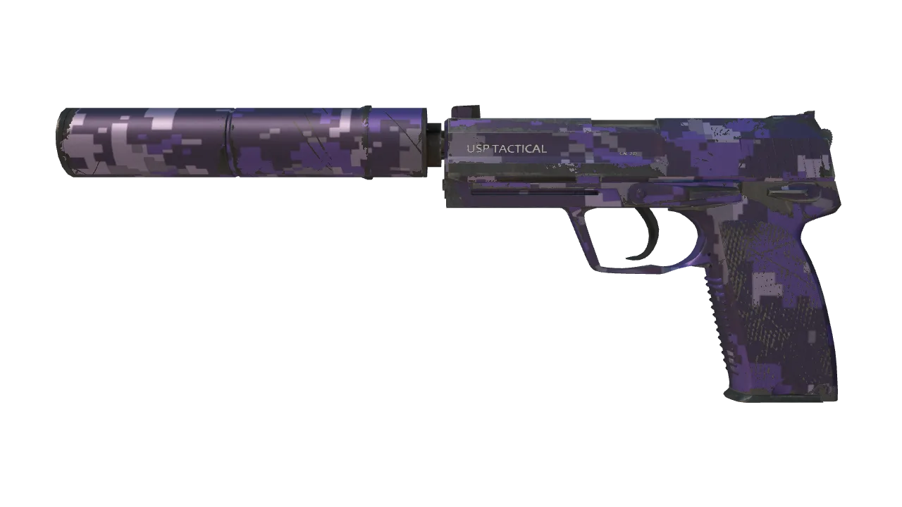 USP-S | Purple DDPAT (Field-Tested) — Dust II light, front